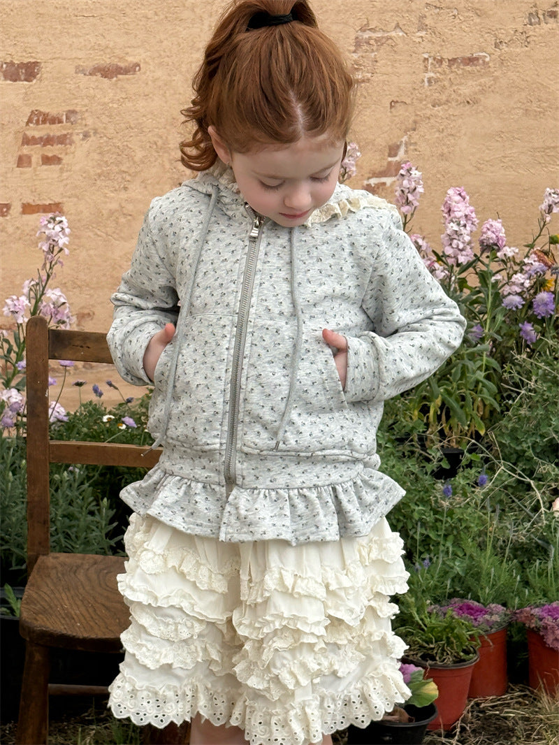 Lace Ruffle Tiered Skirt レース ティアードスカート【mh0012429】 Chengle