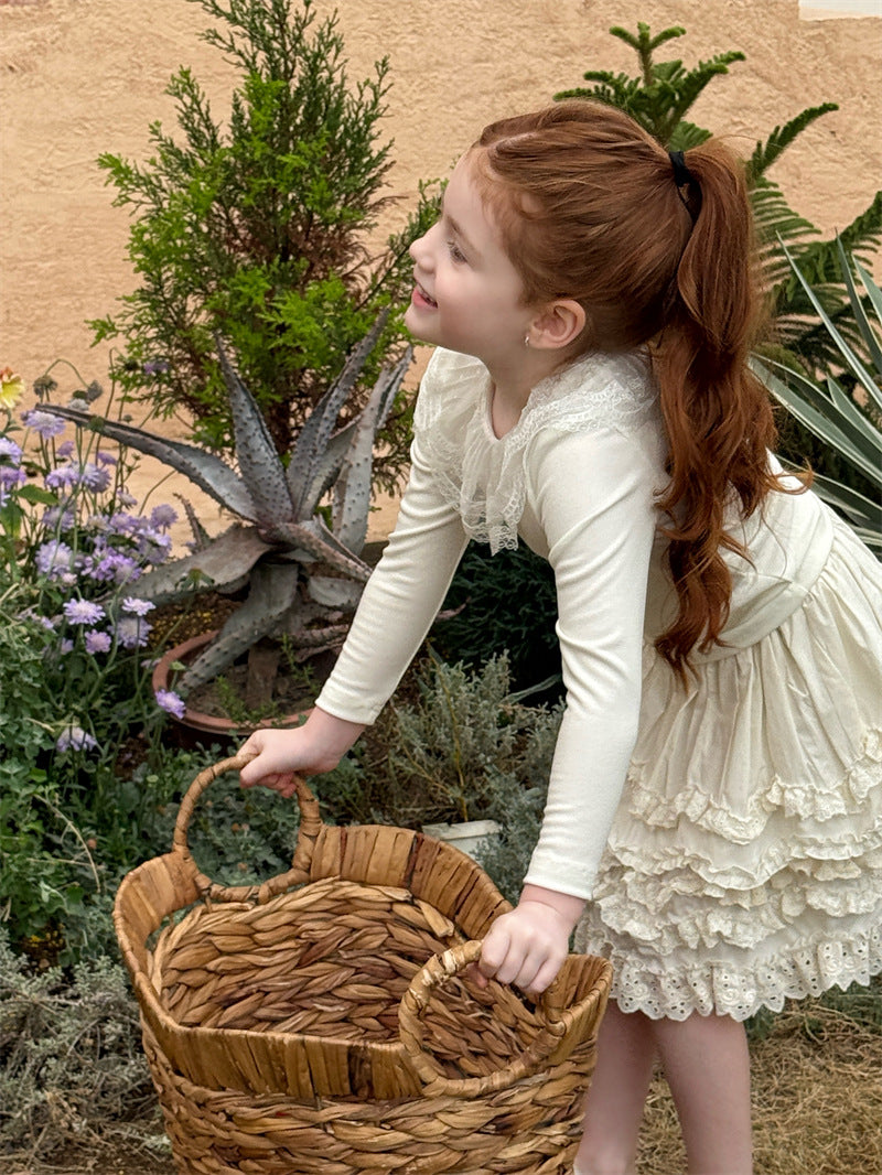 Lace Ruffle Tiered Skirt レース ティアードスカート【mh0012429】 Chengle