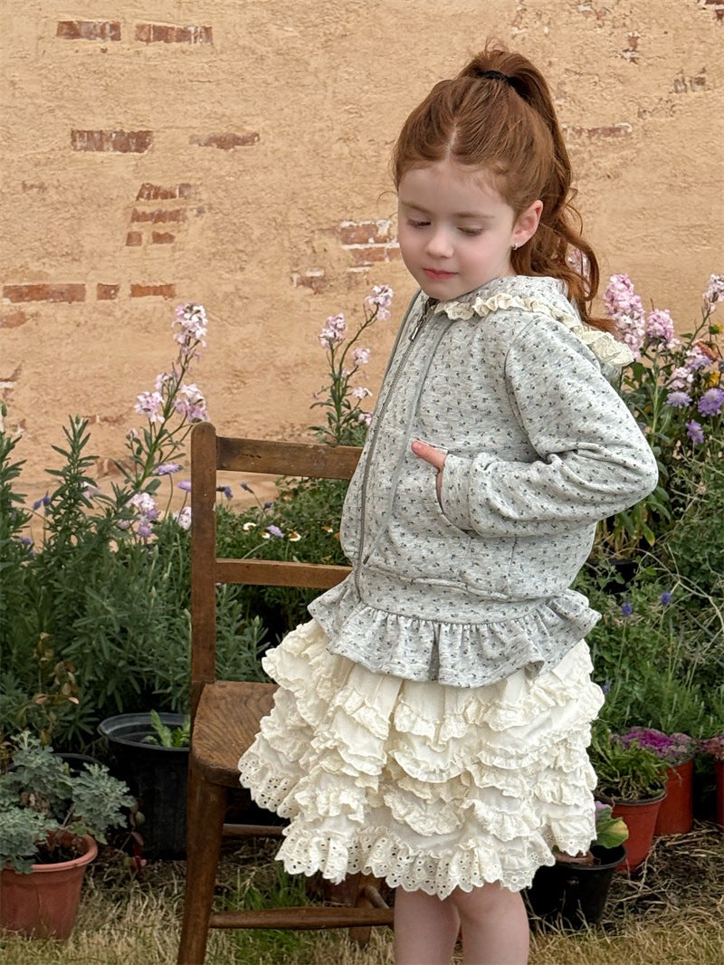 Lace Ruffle Tiered Skirt レース ティアードスカート【mh0012429】 mamahalo shop