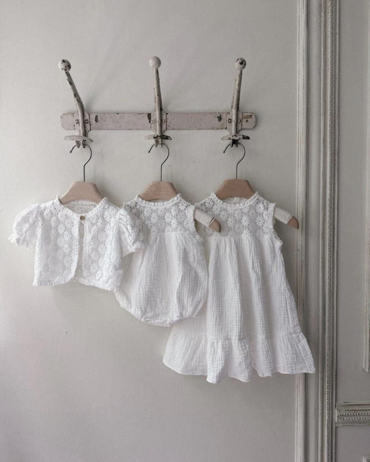 Lace Splicing Gauze Romper シアーレース ノースリーブロンパース【mh0013107】 BBAMMA ノースリーブロンパース