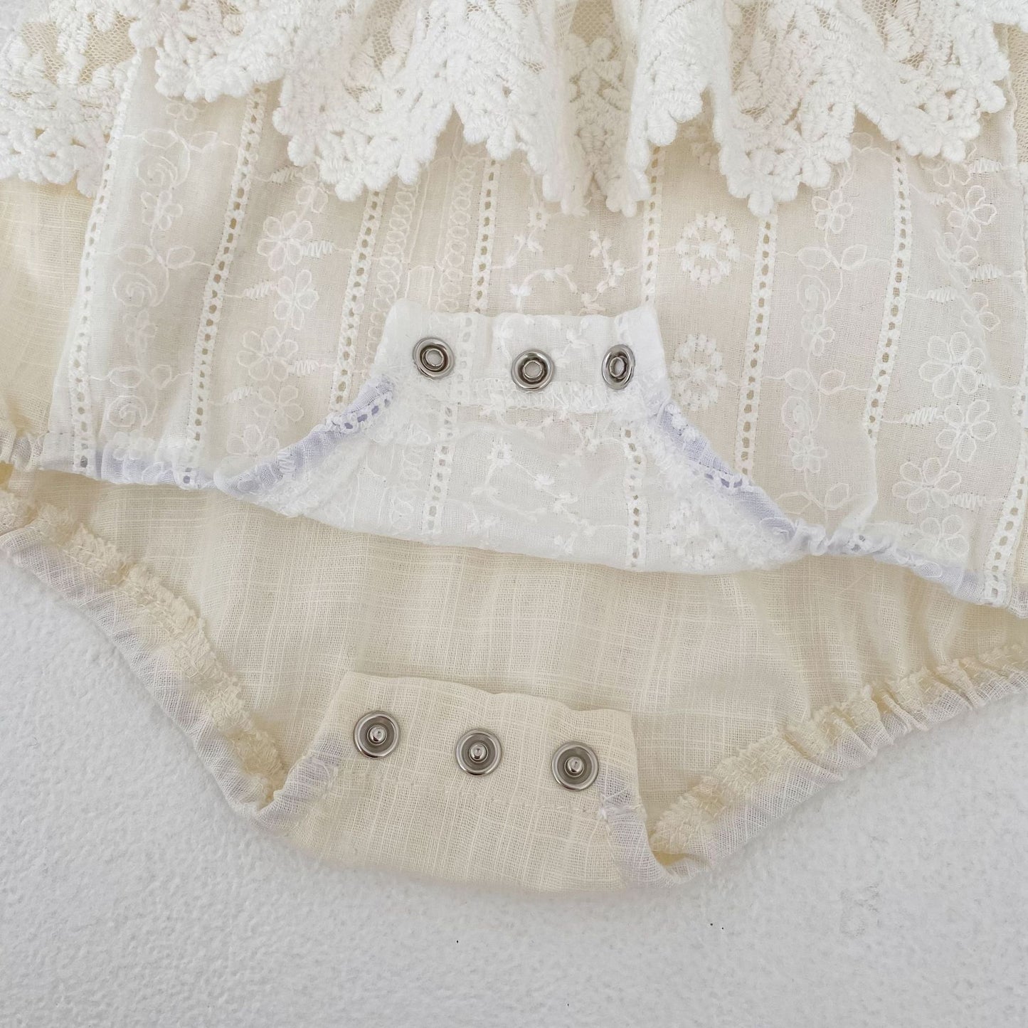 Lace Tassel Romper レース タッセル ドレスロンパース【mh0012489】 Engepapa ノースリーブロンパース