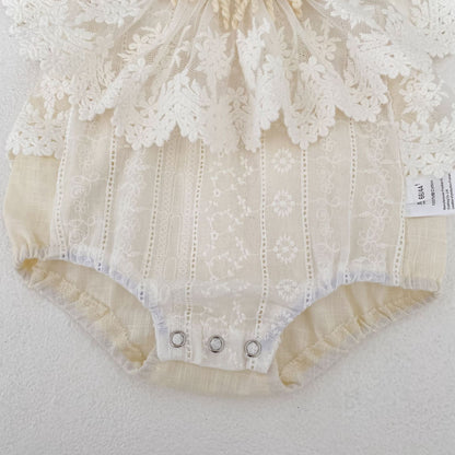 Lace Tassel Romper レース タッセル ドレスロンパース【mh0012489】 Engepapa ノースリーブロンパース