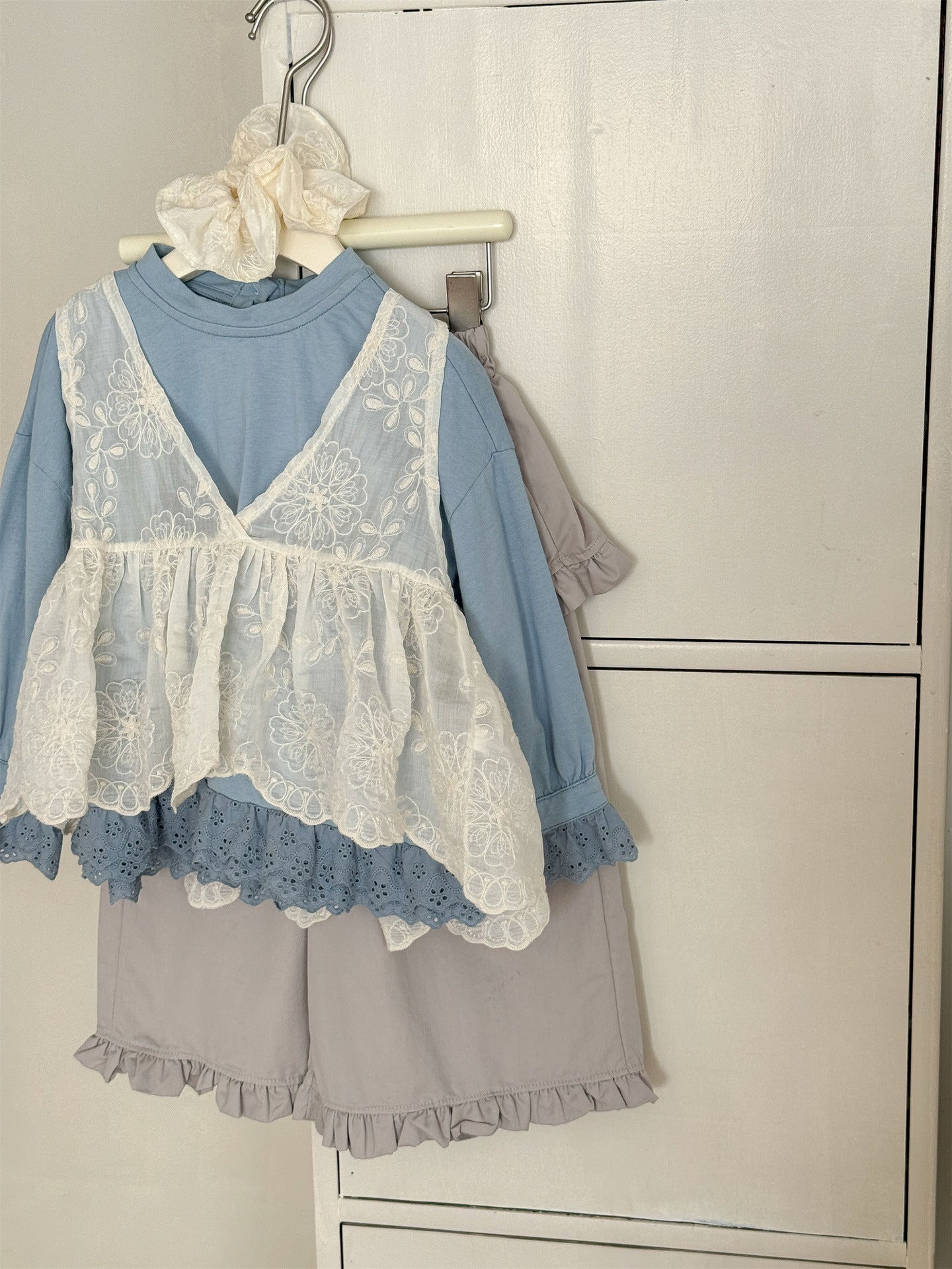 Lace Tencel Jacquard Vest レース ジャガードベスト【mh0012287】 Laibaobao