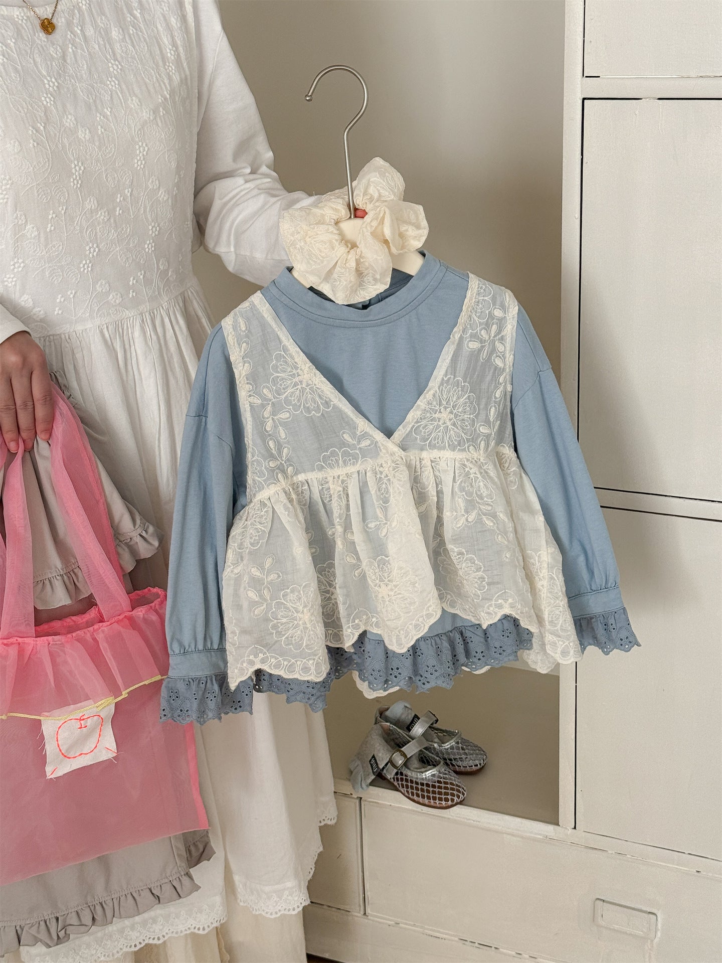 Lace Tencel Jacquard Vest レース ジャガードベスト【mh0012287】 Laibaobao