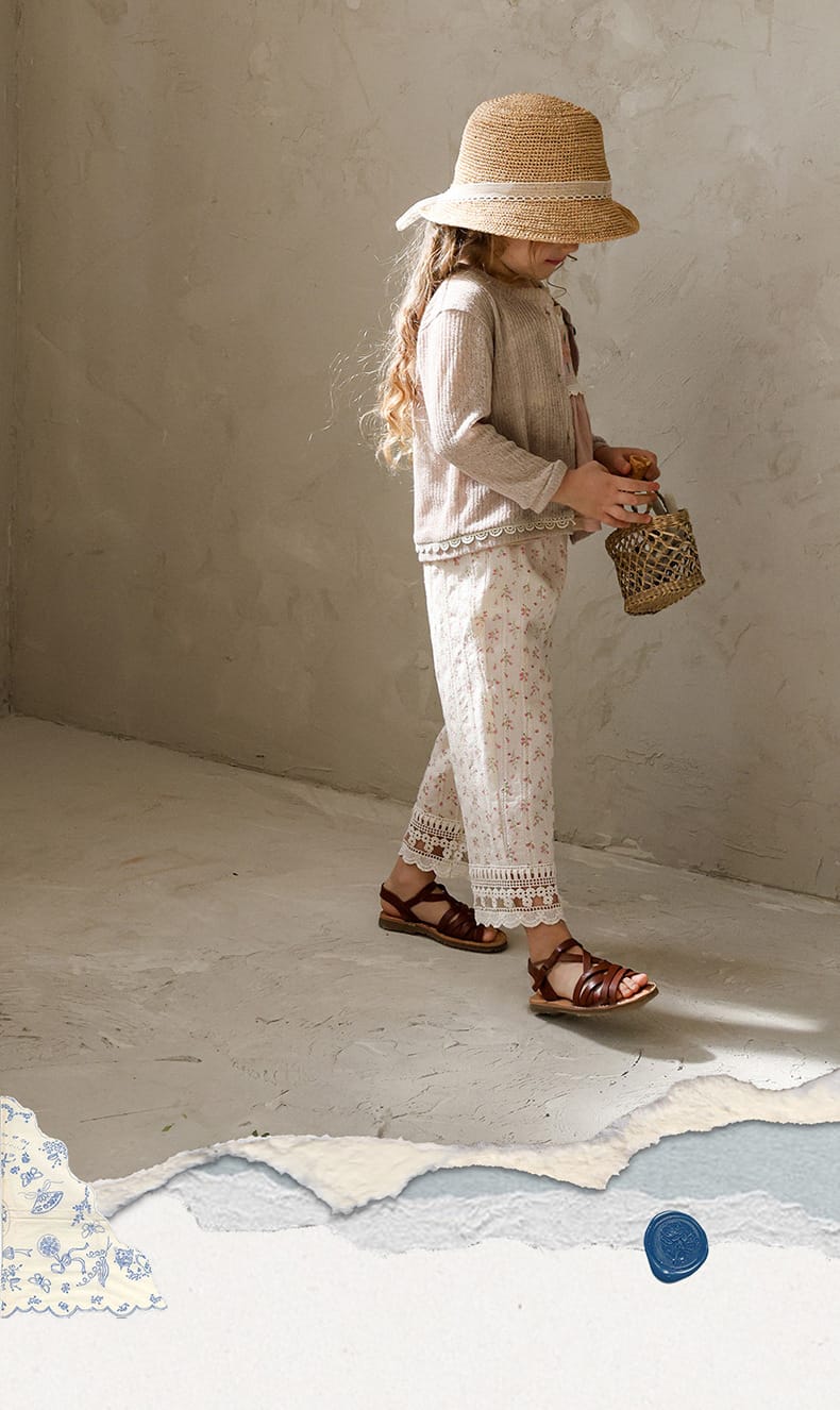 Lace Trim Knit Cardigan 透かし編み サマーカーディガン【mh0012984】 Strawberry Coral カーディガン・パーカー