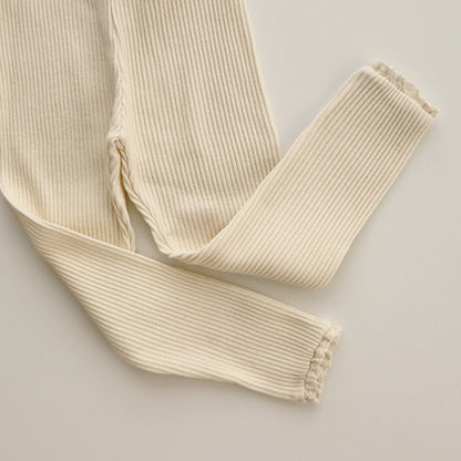 Lace Trim Leggings レース レギンス パンツ【mh0000196】 angou レギンスパンツ