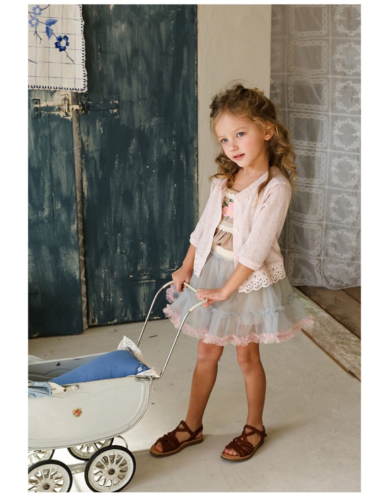 Lace Tulle Skort チュール パンツインスカート【mh0012976】 Strawberry Coral スカート