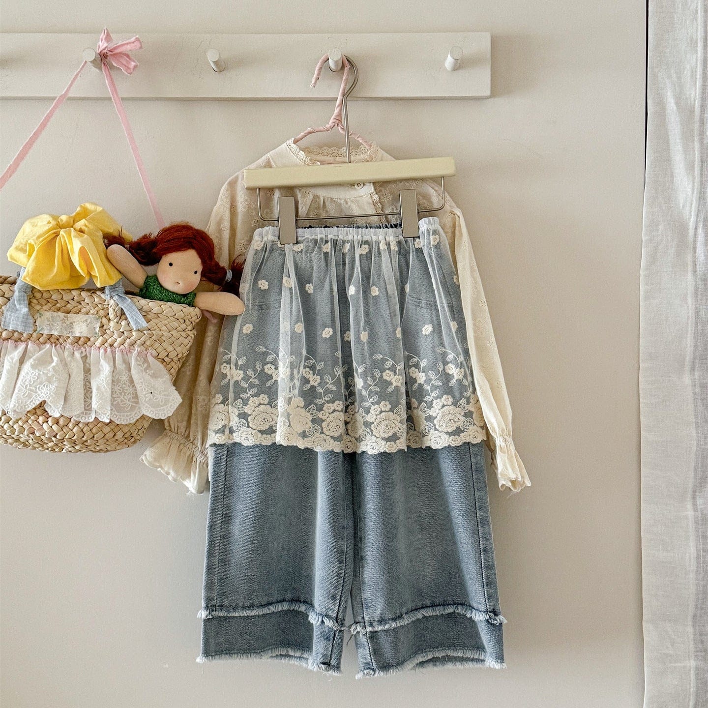 スカート Apricot レース重ね着オーバースカート レースシアーレイヤードスカート【mh0009210】