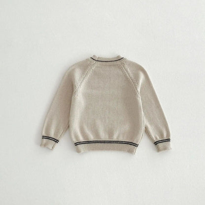 長袖セットアップ apricot tops / 12M  80CM キッズトップス/オーバーオール ニット長袖セーター/コーデュロイサスペンダーパンツサロペット【mh0008958】