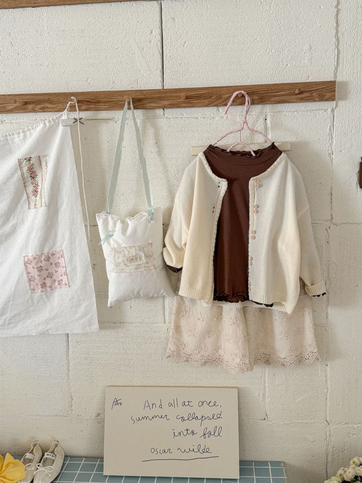 カーディガン・パーカー Beige / 90cm ニットカーディガン ダブルボタンシンプルプレッピーカーディガンジャケット【mh0009204】