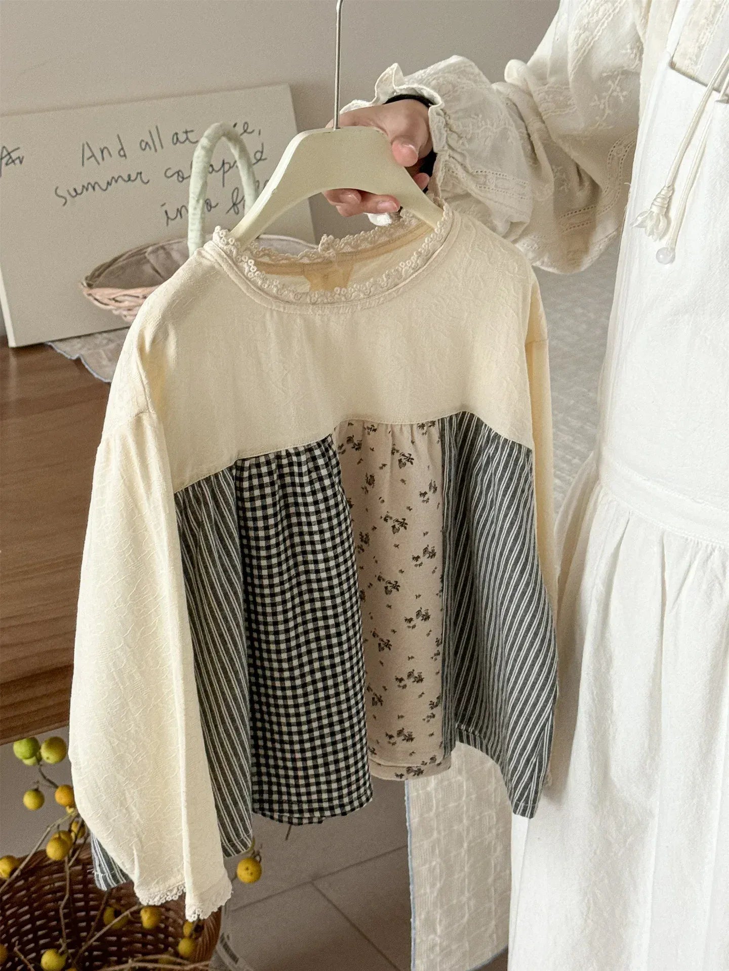 長袖シャツ・ブラウス color 1 / 2T-90 キッズトップス ラッフル襟長袖パフスリーブブラウス 5デザイン【mh0008944】