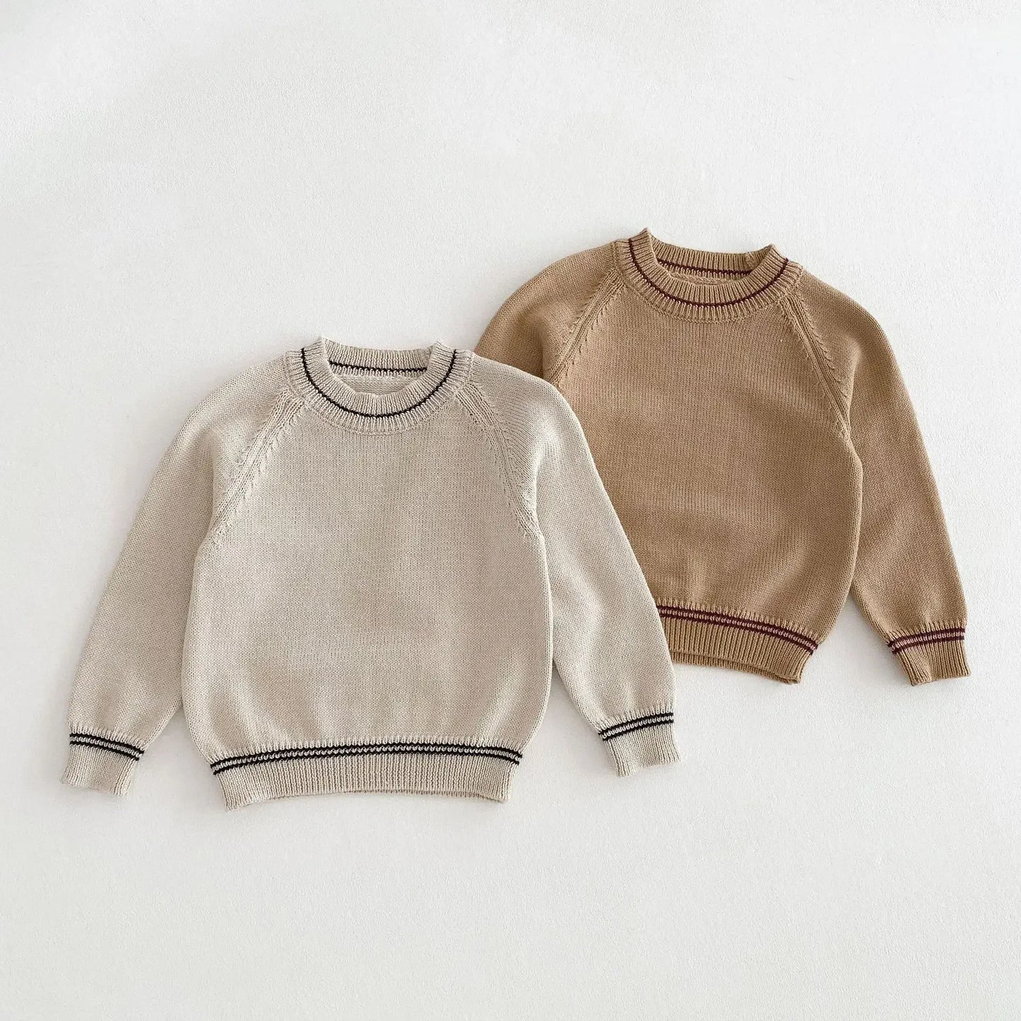 長袖セットアップ キッズトップス/オーバーオール ニット長袖セーター/コーデュロイサスペンダーパンツサロペット【mh0008958】