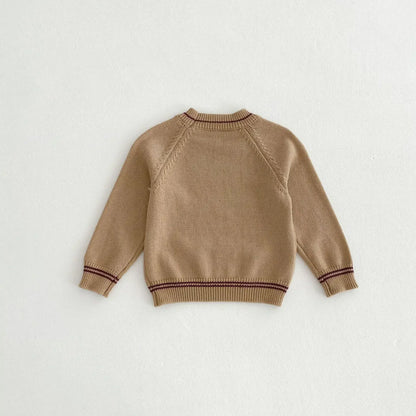 長袖セットアップ キッズトップス/オーバーオール ニット長袖セーター/コーデュロイサスペンダーパンツサロペット【mh0008958】