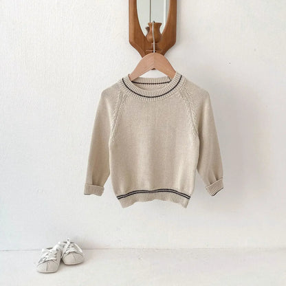 長袖セットアップ キッズトップス/オーバーオール ニット長袖セーター/コーデュロイサスペンダーパンツサロペット【mh0008958】