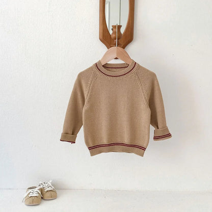 長袖セットアップ キッズトップス/オーバーオール ニット長袖セーター/コーデュロイサスペンダーパンツサロペット【mh0008958】