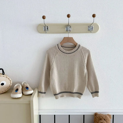 長袖セットアップ キッズトップス/オーバーオール ニット長袖セーター/コーデュロイサスペンダーパンツサロペット【mh0008958】