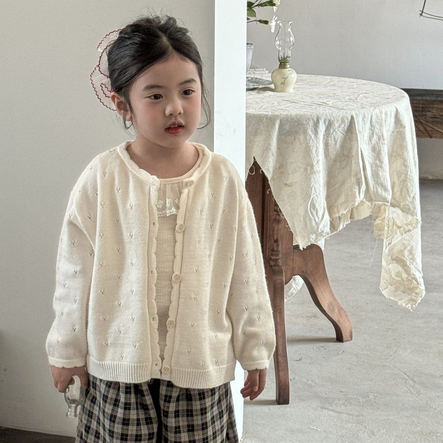 カーディガン・パーカー レースニットガーリーカーディガンジャケット【mh0009231】