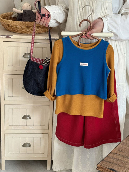 ロングパンツ・スウェットパンツ カフェエプロン+デニムワイドパンツ ペプラム風【mh0010989】