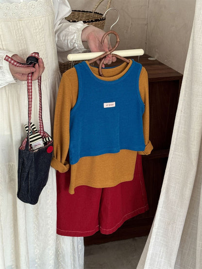 ロングパンツ・スウェットパンツ カフェエプロン+デニムワイドパンツ ペプラム風【mh0010989】