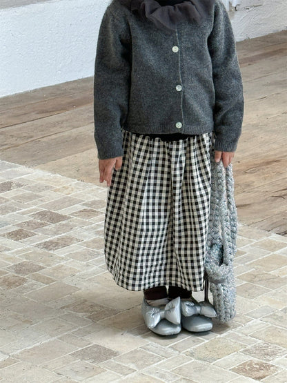 カーディガン・パーカー チュールフリル襟ニットカーディガン キッズセーター【mh0010993】