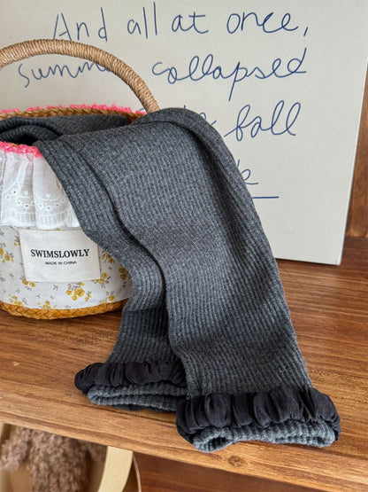 レギンスパンツ フリル裾メロウリブレギンス キッズパンツ【mh0011003】