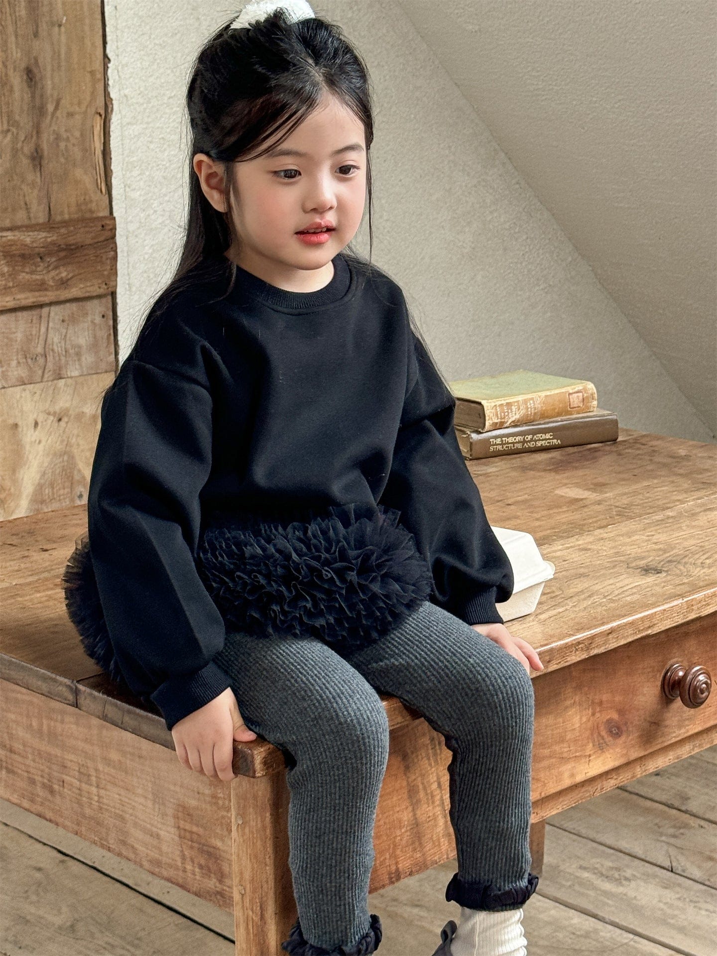 レギンスパンツ フリル裾メロウリブレギンス キッズパンツ【mh0011003】