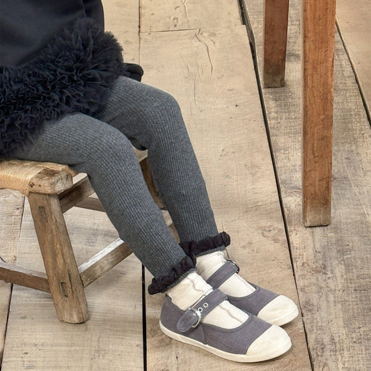 レギンスパンツ フリル裾メロウリブレギンス キッズパンツ【mh0011003】