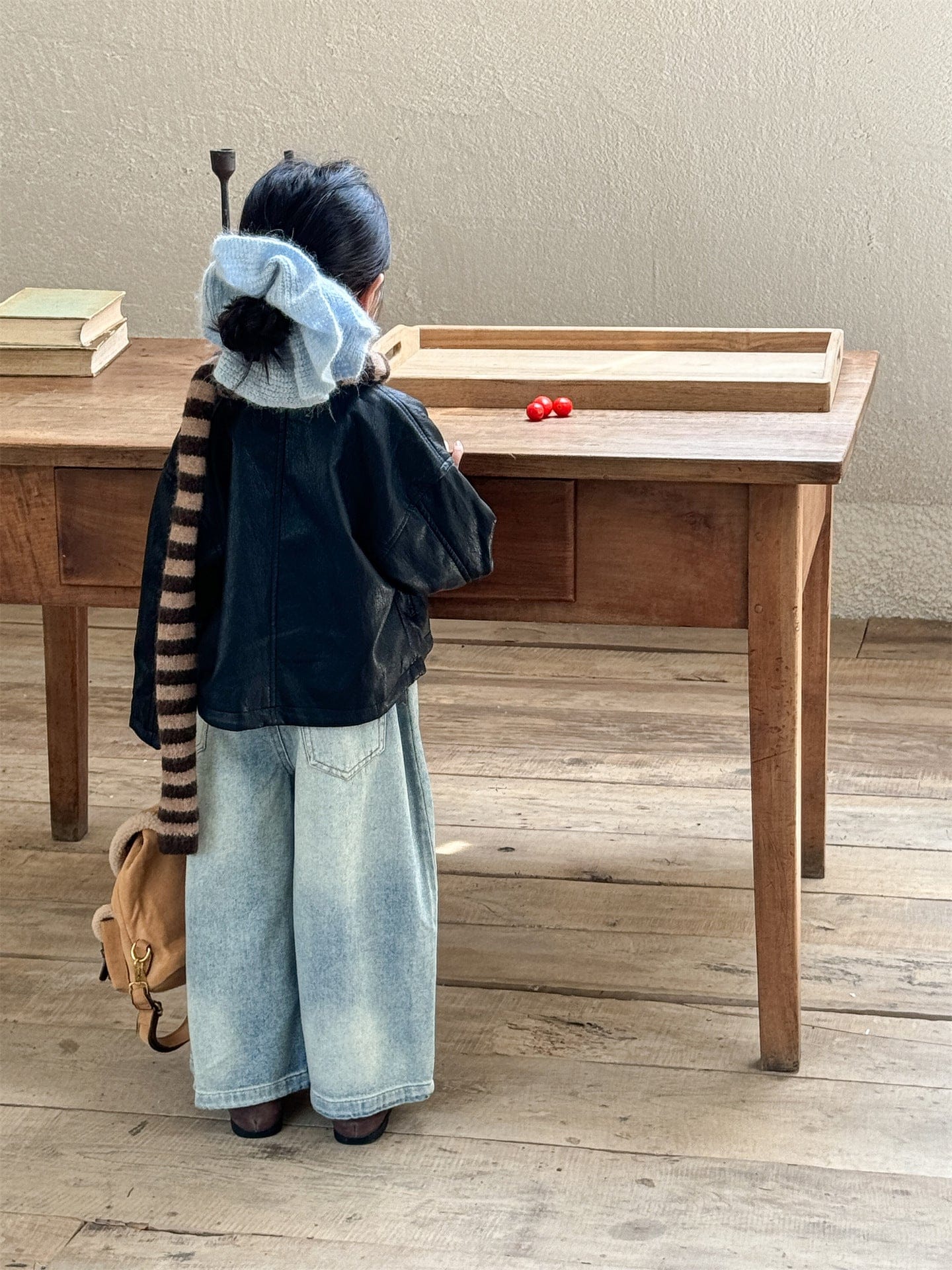 ショートコート・ジャケット・ジャンパー フェイクレザーライダースジャケット キッズブルゾン【mh0011008】