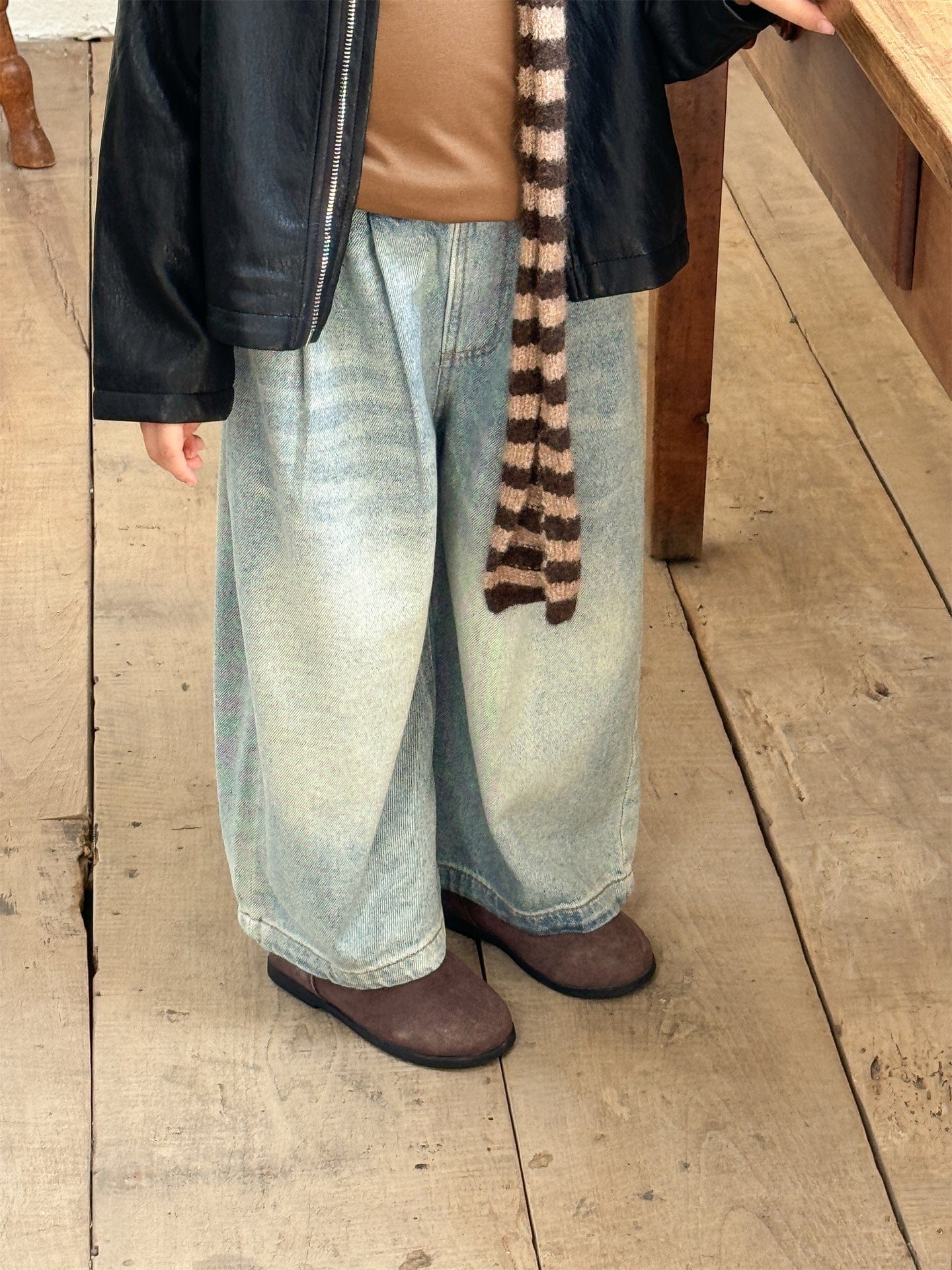 ショートコート・ジャケット・ジャンパー フェイクレザーライダースジャケット キッズブルゾン【mh0011008】