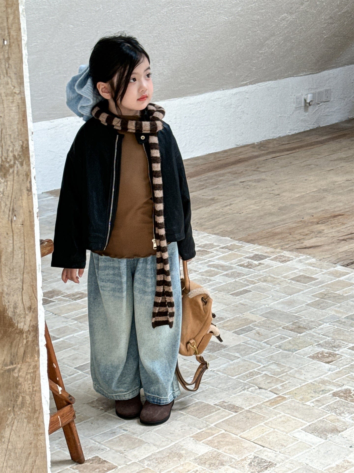 ショートコート・ジャケット・ジャンパー フェイクレザーライダースジャケット キッズブルゾン【mh0011008】