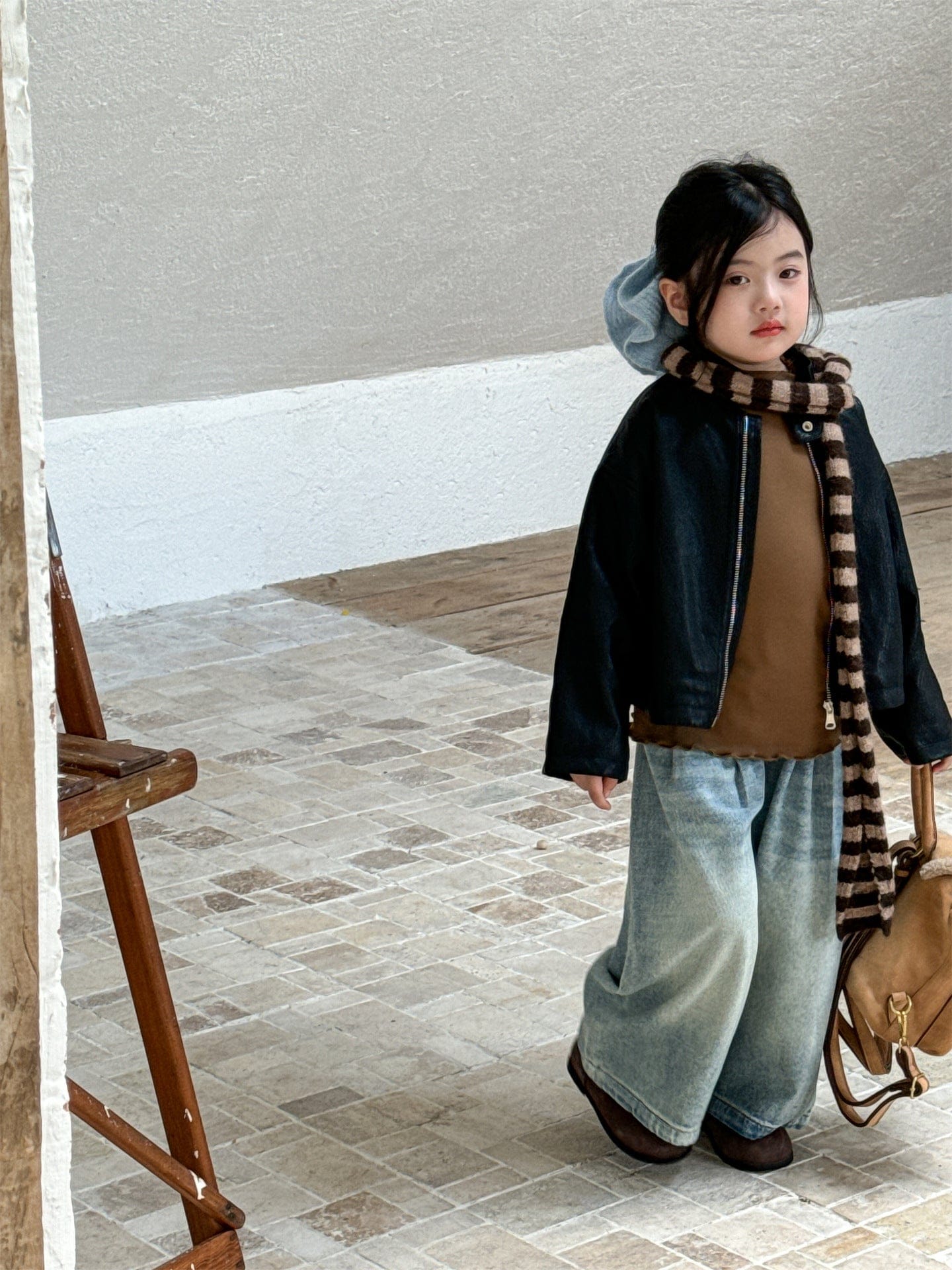 ショートコート・ジャケット・ジャンパー フェイクレザーライダースジャケット キッズブルゾン【mh0011008】