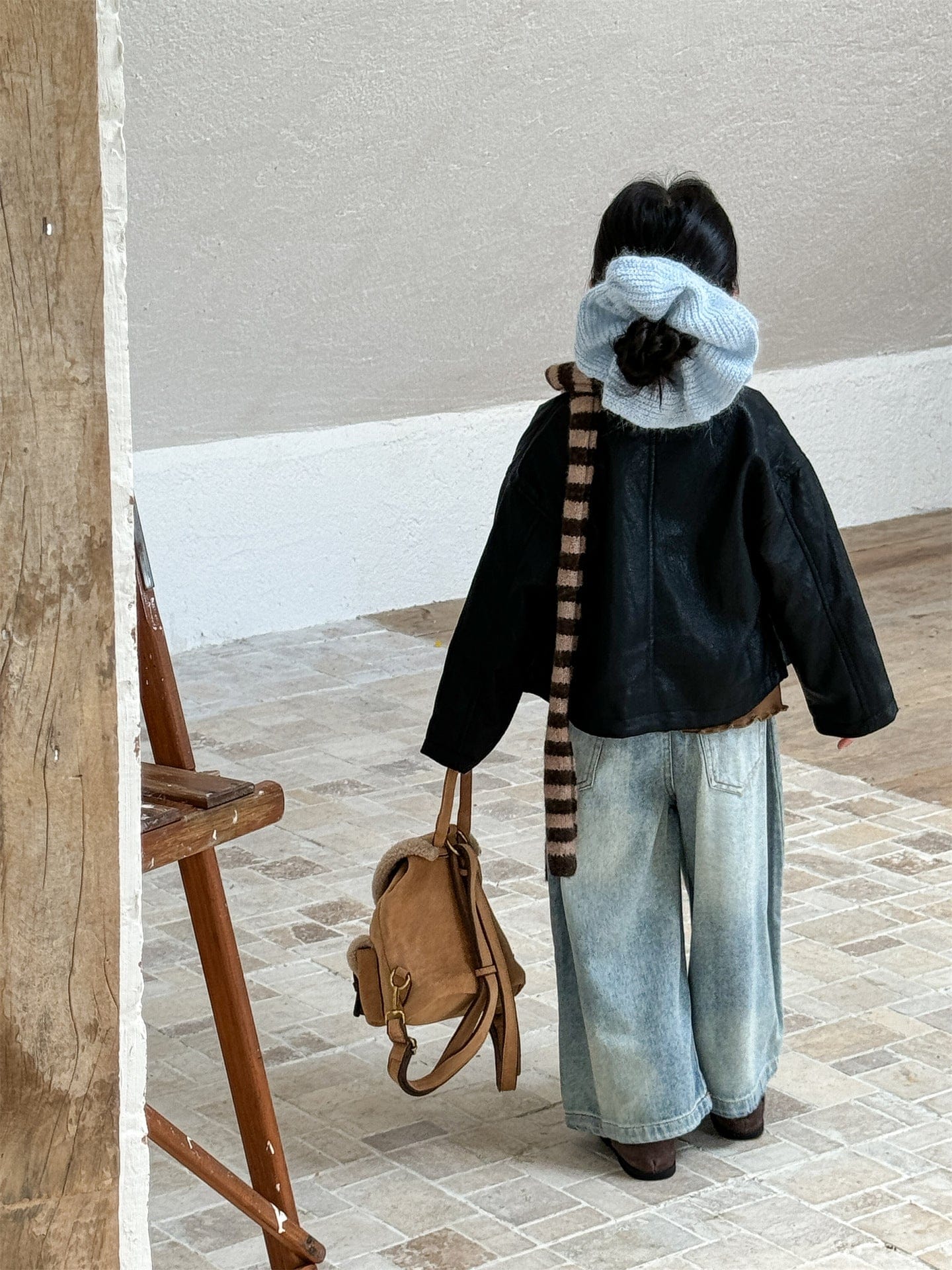 ショートコート・ジャケット・ジャンパー フェイクレザーライダースジャケット キッズブルゾン【mh0011008】