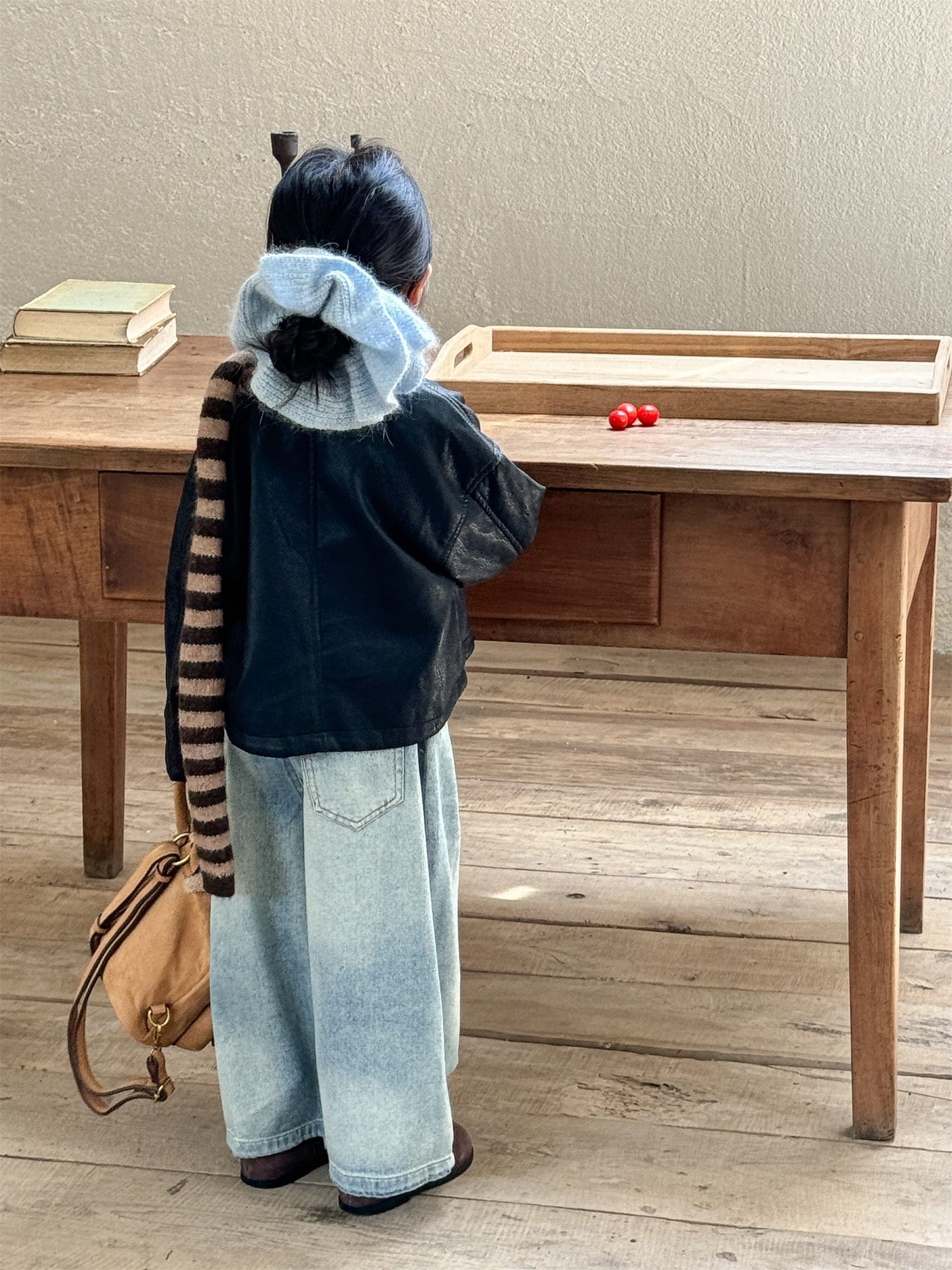 ショートコート・ジャケット・ジャンパー フェイクレザーライダースジャケット キッズブルゾン【mh0011008】