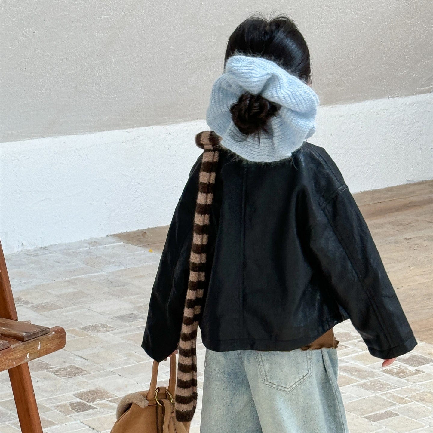 ショートコート・ジャケット・ジャンパー フェイクレザーライダースジャケット キッズブルゾン【mh0011008】