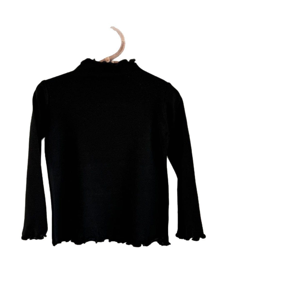 長袖Tシャツ メロウフリルシンプル長袖Tシャツカットソー【mh0010529】