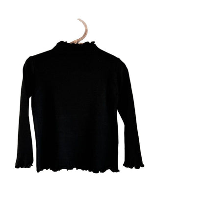 長袖Tシャツ メロウフリルシンプル長袖Tシャツカットソー【mh0010529】