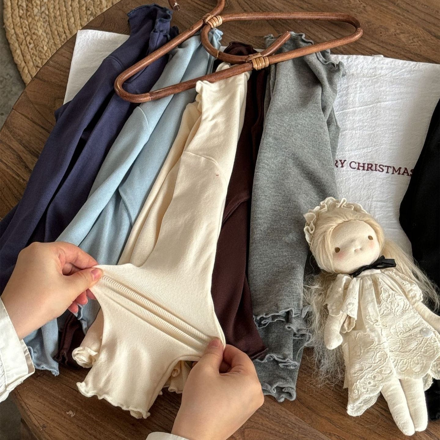 長袖Tシャツ メロウフリルシンプル長袖Tシャツカットソー【mh0010529】