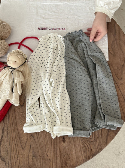 長袖Tシャツ メロウフリル襟小花柄長袖Tシャツ キッズカットソー【mh0011000】