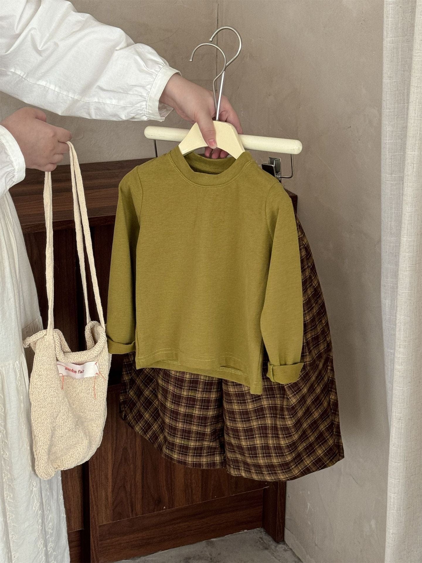 長袖Tシャツ シンプル無地長袖Tシャツ キッズカットソー【mh0011012】