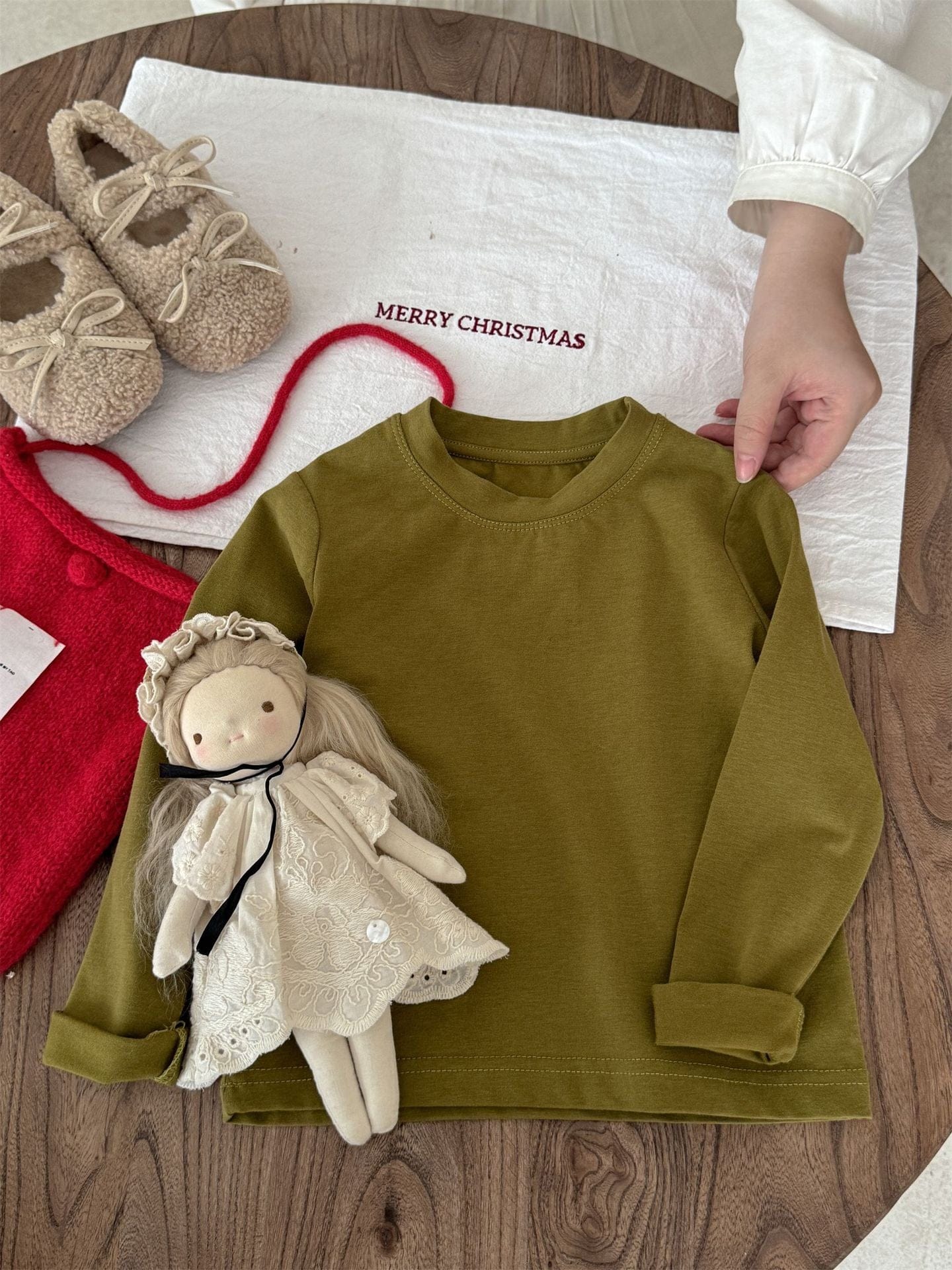 長袖Tシャツ シンプル無地長袖Tシャツ キッズカットソー【mh0011012】