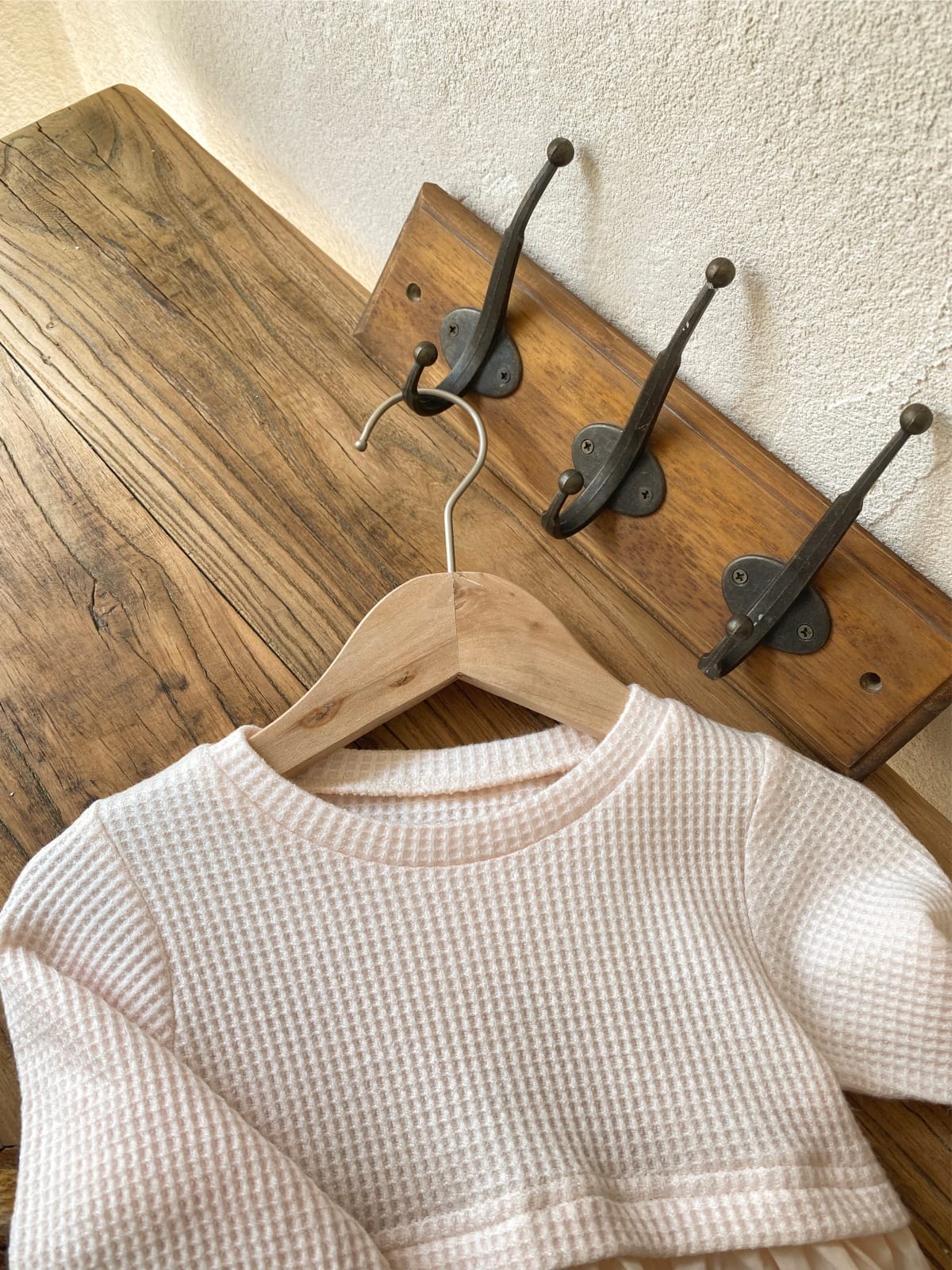 Layered Balloon Romper Beige レイヤード バルーン ロンパース ベージュ【mh0002374】 BBAMMA 長袖ロンパース