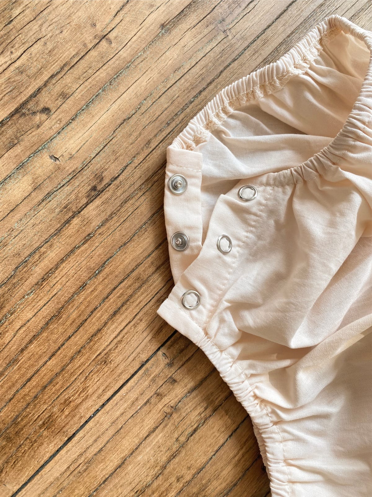 Layered Balloon Romper Beige レイヤード バルーン ロンパース ベージュ【mh0002374】 BBAMMA 長袖ロンパース