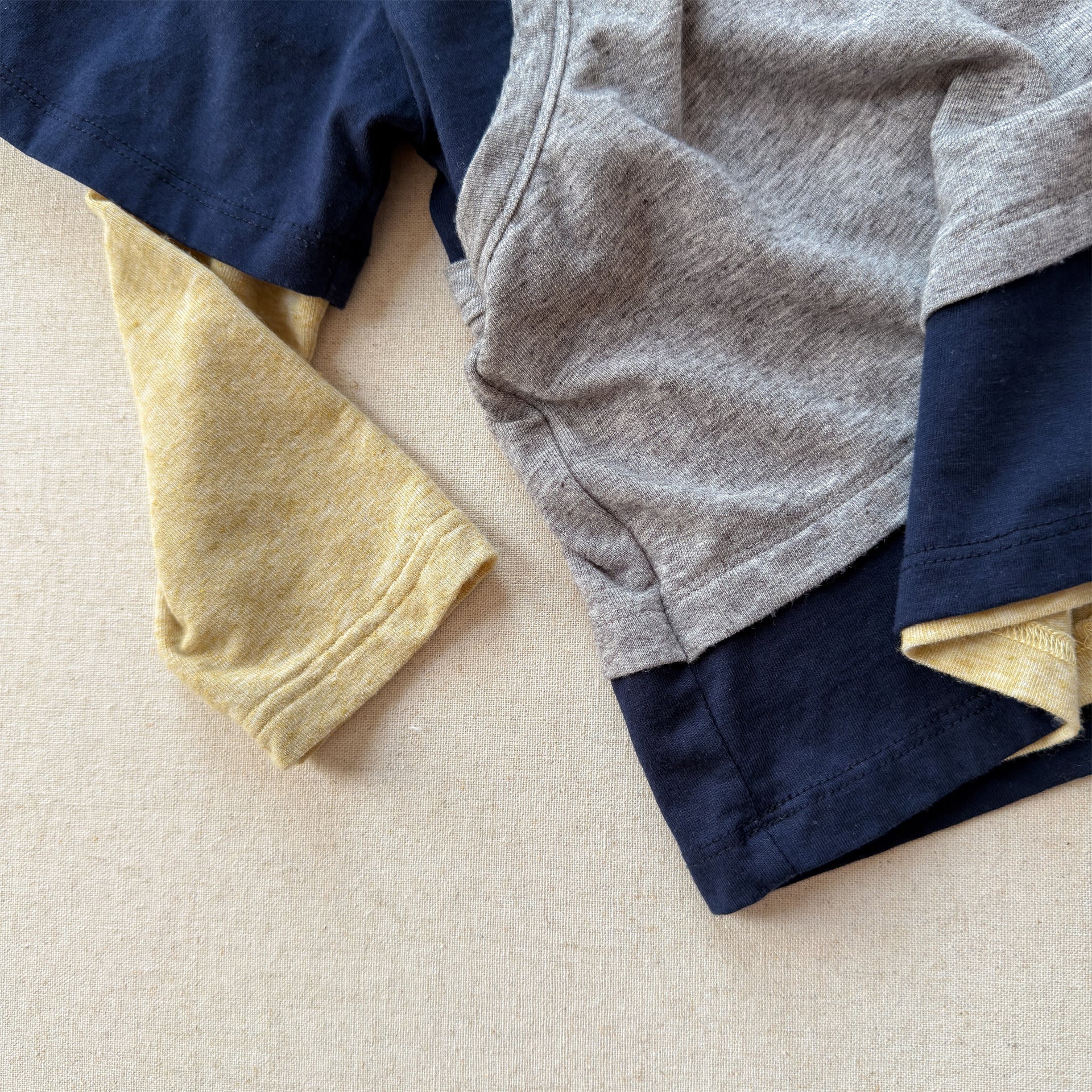 Layered Sleeveless Top T-shirt セット 重ね着風 長袖 Tシャツ【mh0012476】 ADbaby 長袖Tシャツ