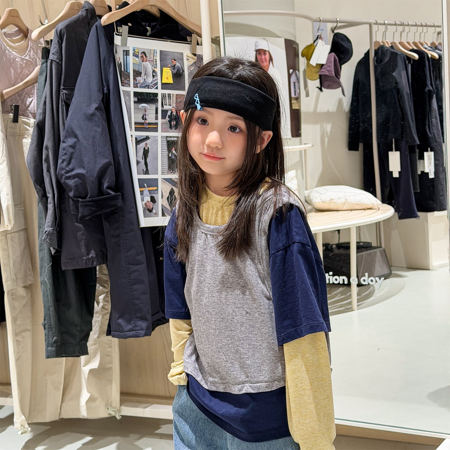 Layered Sleeveless Top T-shirt セット 重ね着風 長袖 Tシャツ【mh0012476】 ADbaby 長袖Tシャツ
