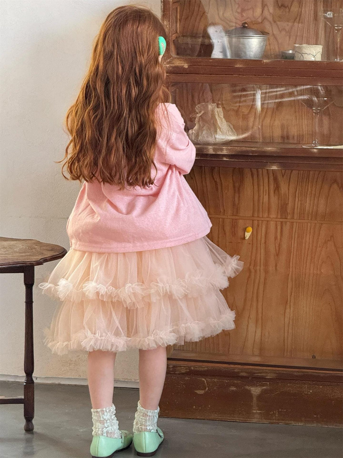 Layered Tulle Puffy Skirt チュール ティアード ミニスカート【mh0012868】 Jianzidan スカート