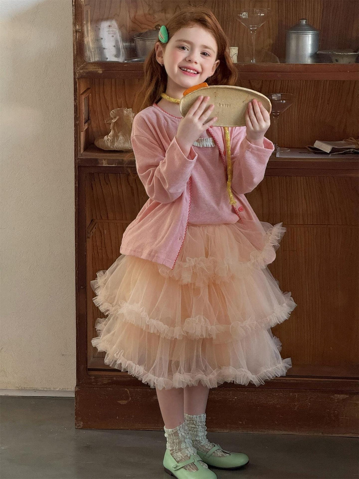 Layered Tulle Puffy Skirt チュール ティアード ミニスカート【mh0012868】 Jianzidan スカート