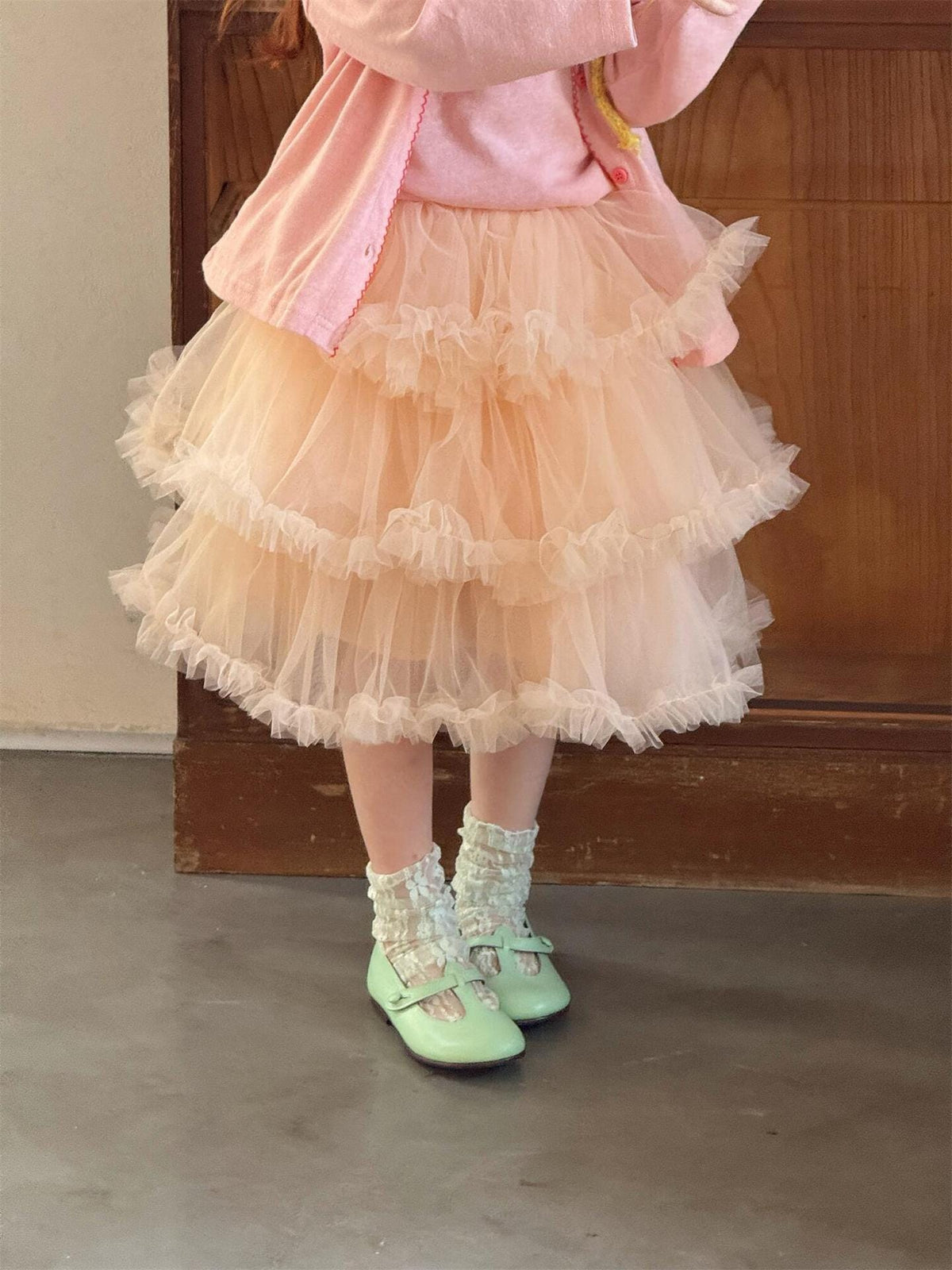 Layered Tulle Puffy Skirt チュール ティアード ミニスカート【mh0012868】 Jianzidan スカート