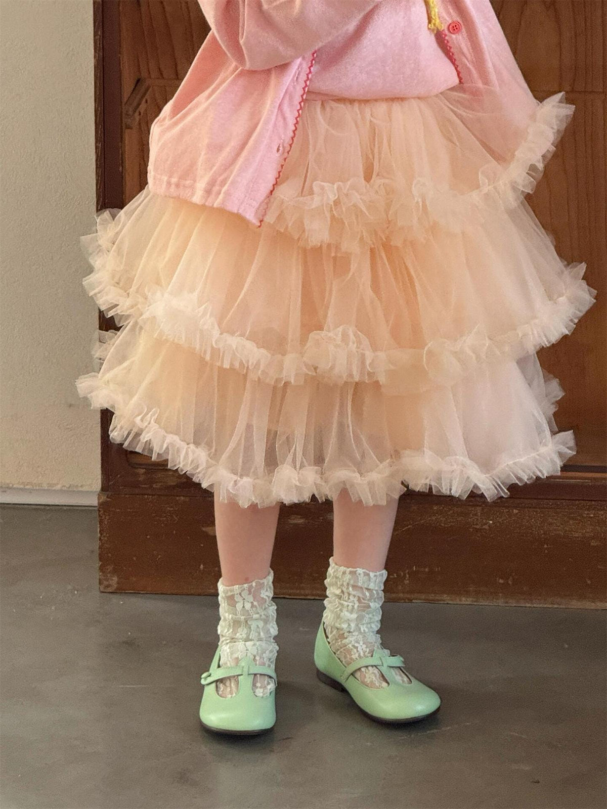 Layered Tulle Puffy Skirt チュール ティアード ミニスカート【mh0012868】 Jianzidan スカート