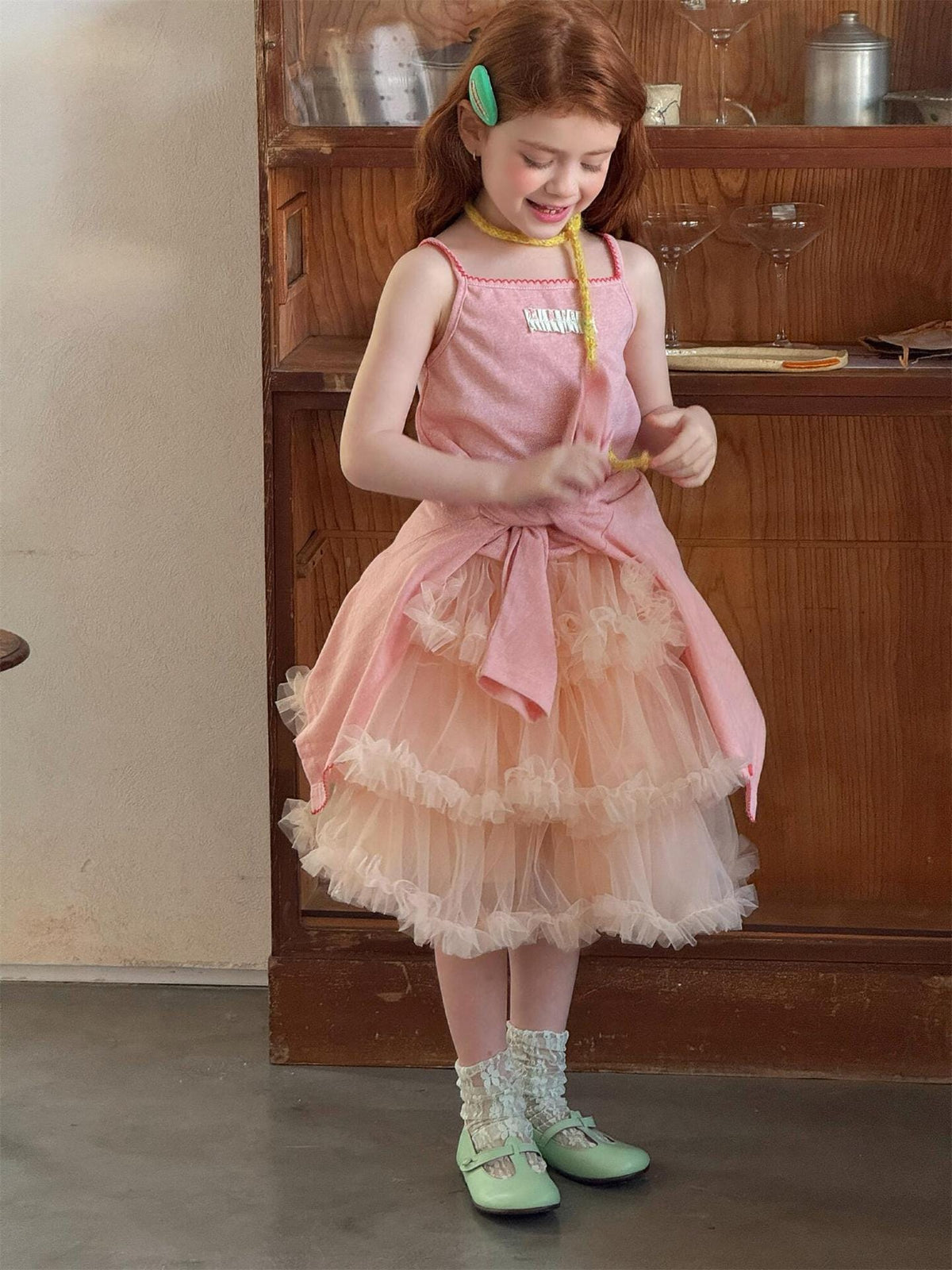 Layered Tulle Puffy Skirt チュール ティアード ミニスカート【mh0012868】 Jianzidan スカート