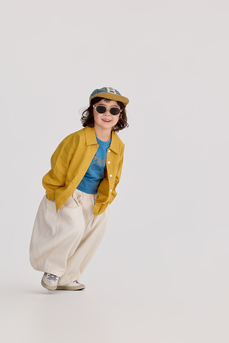 Lazy Style Loose Fit Shirt ルーズ ナチュラル 長袖シャツ【mh0012386】 HEY BOOBII